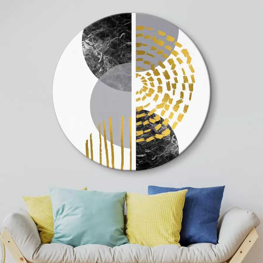 carta da parati Dinamica del marmo: Contrasto di forme e motivi nr. r35942