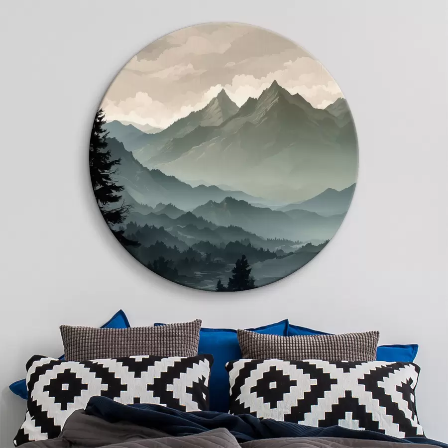 carta da parati Vista delle montagne nr. r39587