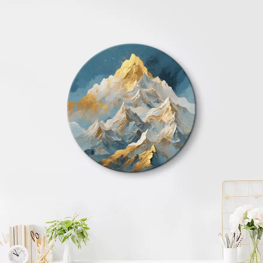 carta da parati montagne su sfondo blu nr. r40327