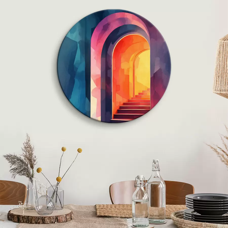 carta da parati Ingresso multilivello in acquerello nr. r39863