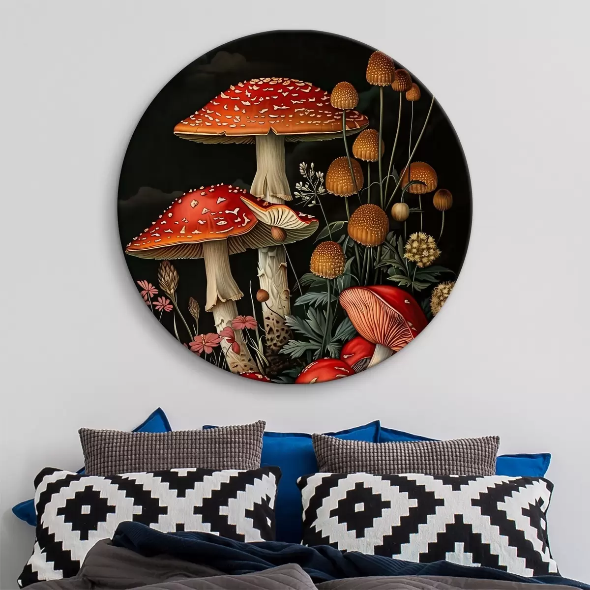 Quadri rotondi Funghi r38413