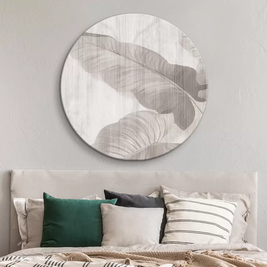 carta da parati Foglie di banano dalle texture morbide e tenui nr. r35850