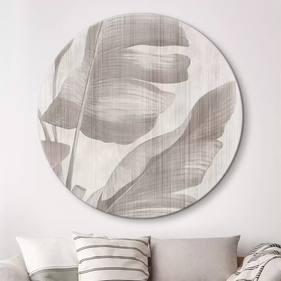 carta da parati Foglie di banano dalle texture morbide e tenui nr. r35851