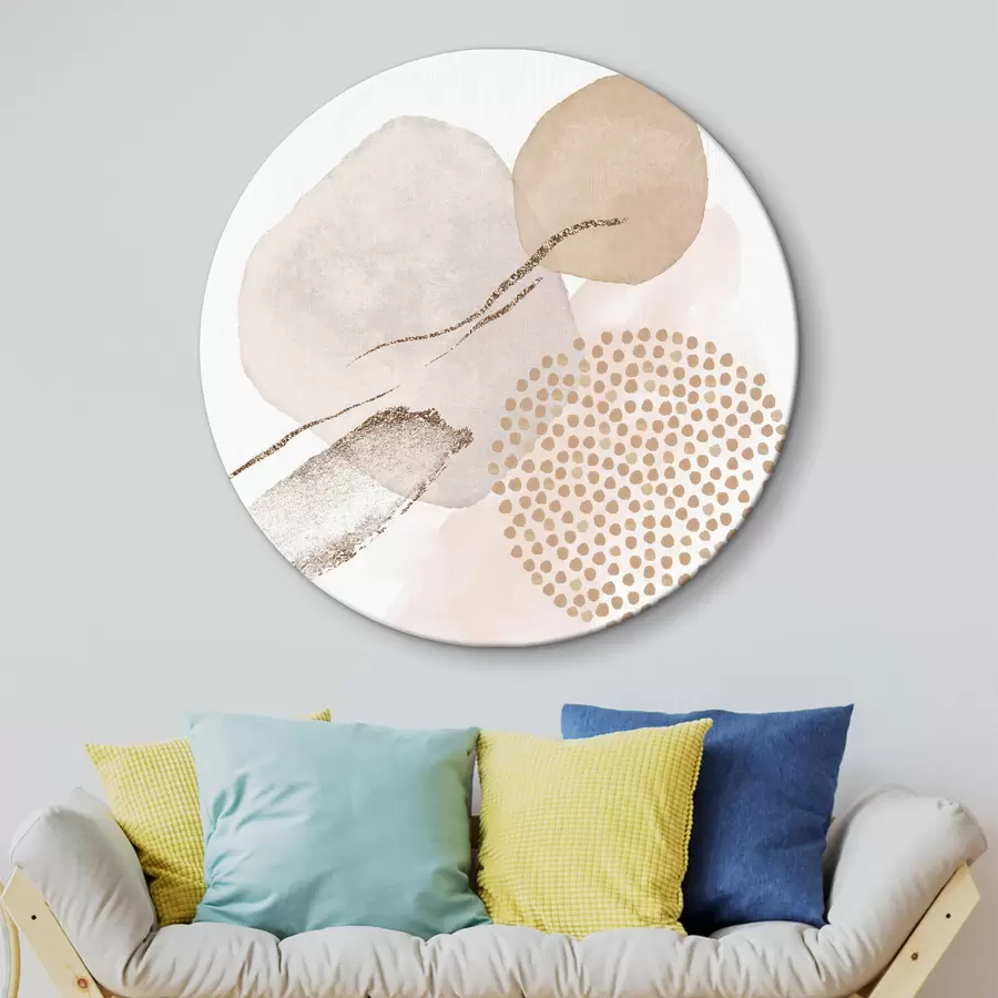 carta da parati Neutro astratto con accenti puntinati nr. r35990