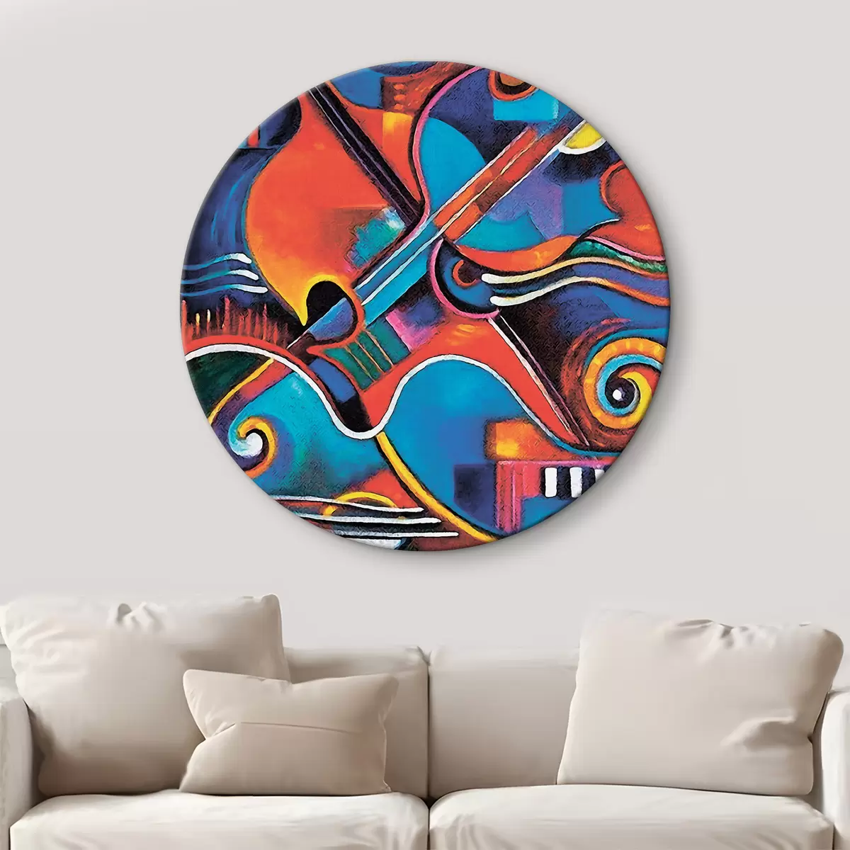 Quadri rotondi Vernice, arte e pittura d'arte r00324