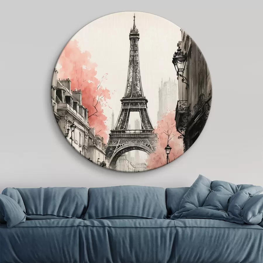 carta da parati La Parigi del secolo scorso nei colori bianco e nero nr. r38178