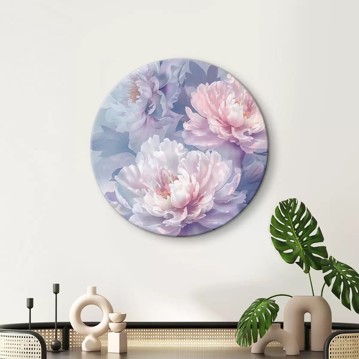 Quadri rotondi Peonie r40199