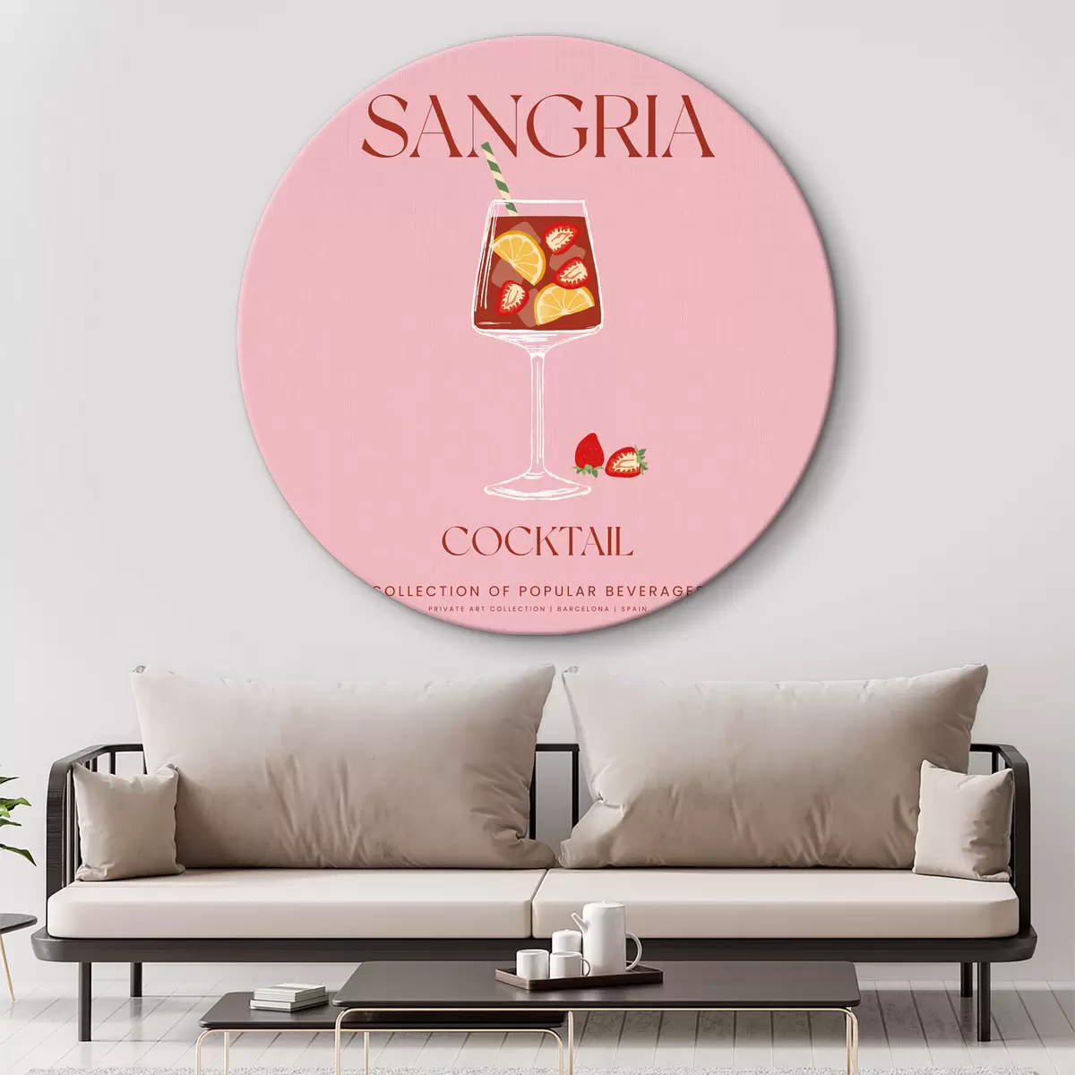 Quadri rotondi Cocktail Sangria r37875