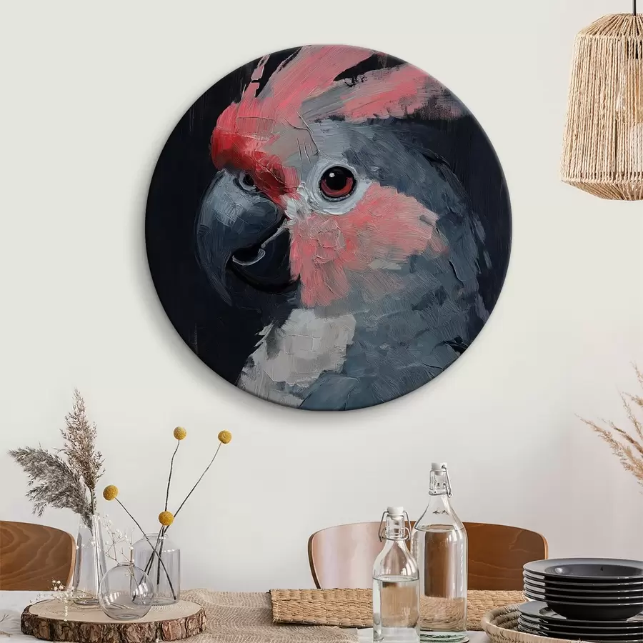 carta da parati Il pappagallo è dipinto con acrilico nr. r40266