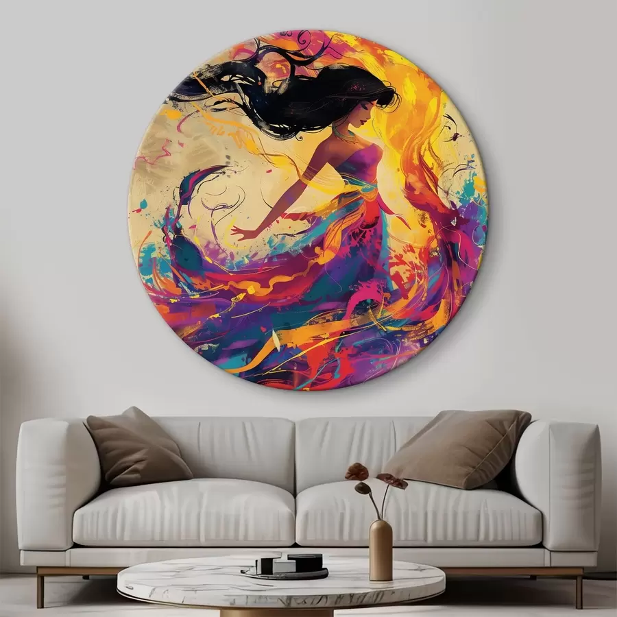 carta da parati Dipinto ad acquerello di una ragazza nr. r38528