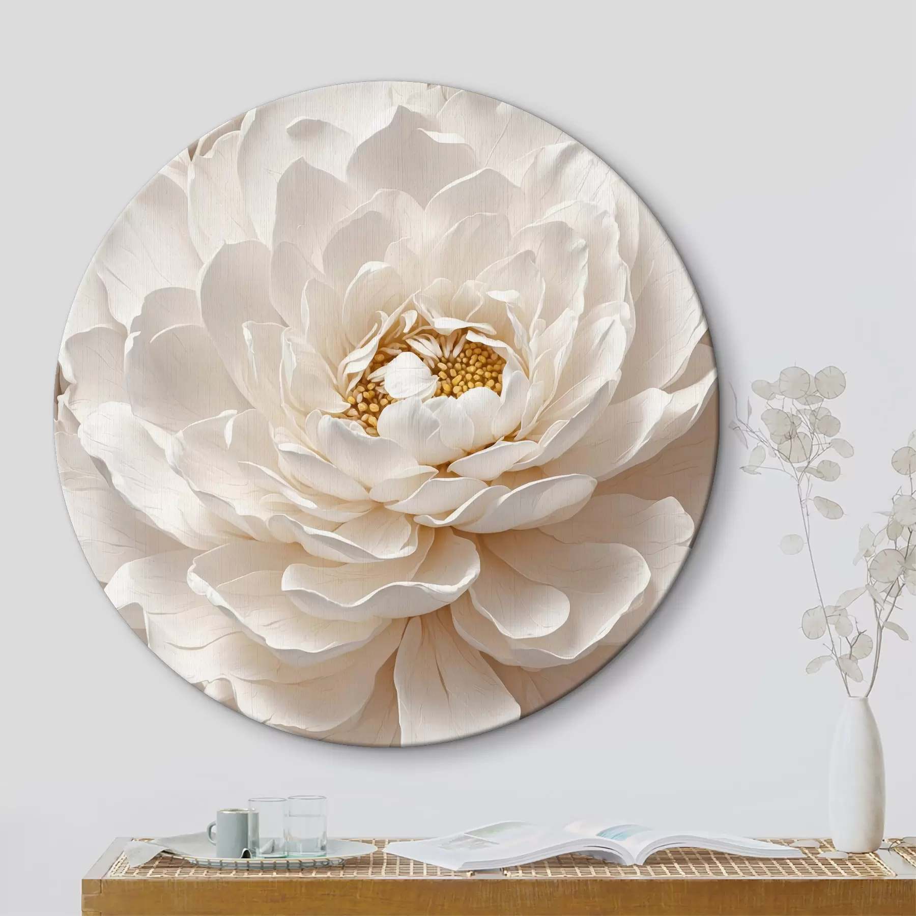 carta da parati Primo piano del fiore bianco nr. r40348