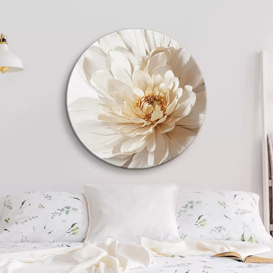 carta da parati Primo piano del fiore bianco su fondo bianco nr. r39857