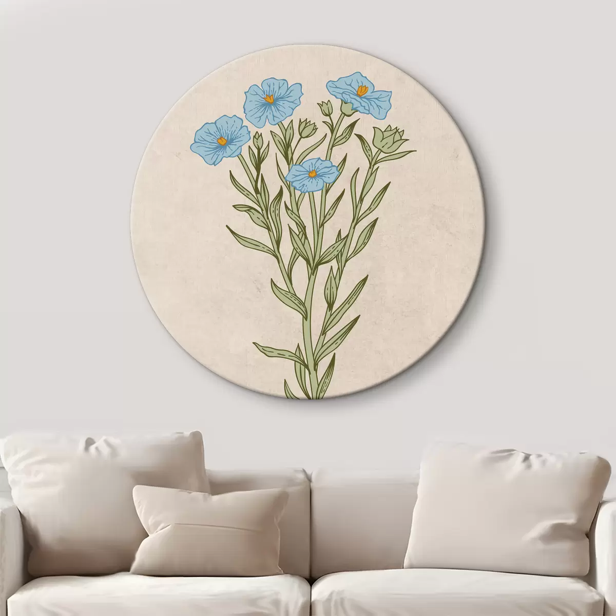Quadri rotondi Fiori selvatici r38235