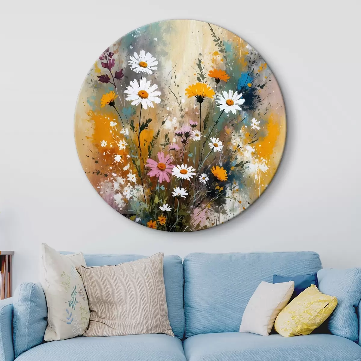 Quadri rotondi Fiori selvatici r38571