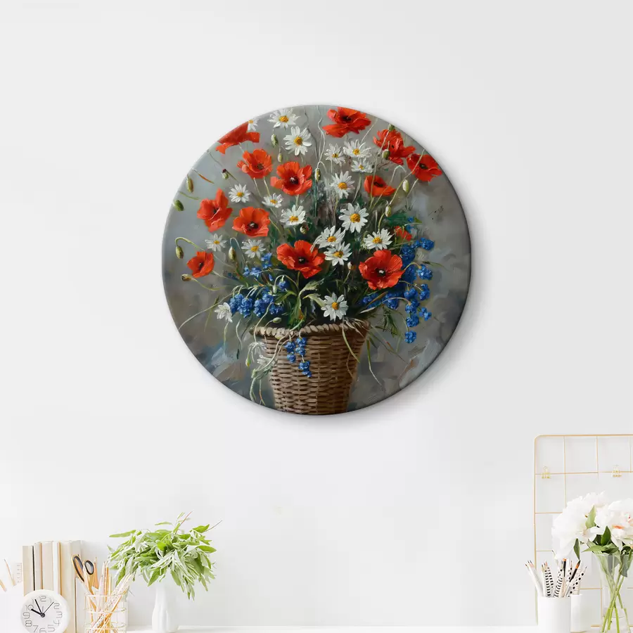 carta da parati i fiori selvatici sono disegnati nr. r40259