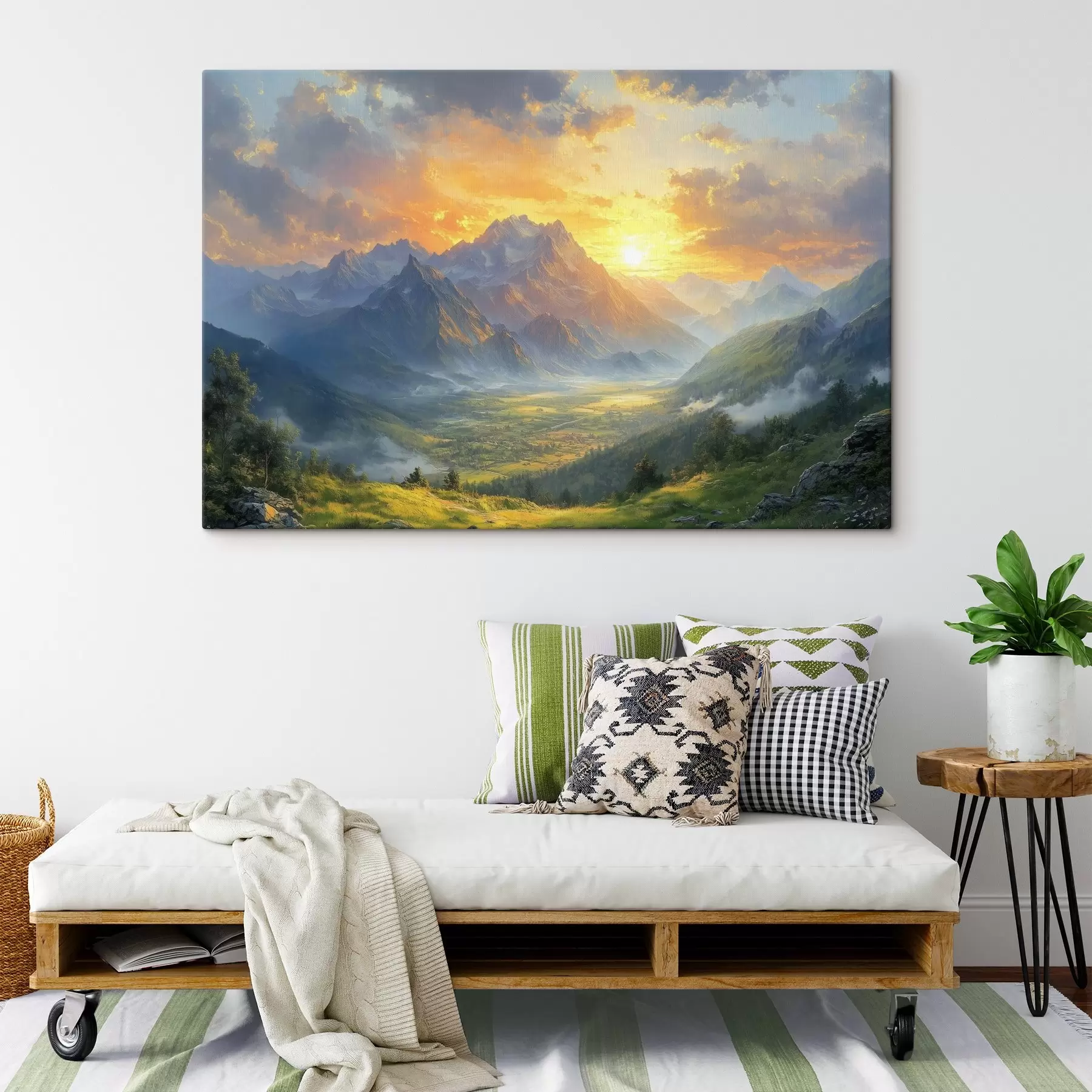 carta da parati l'alba in montagna nr. s42004