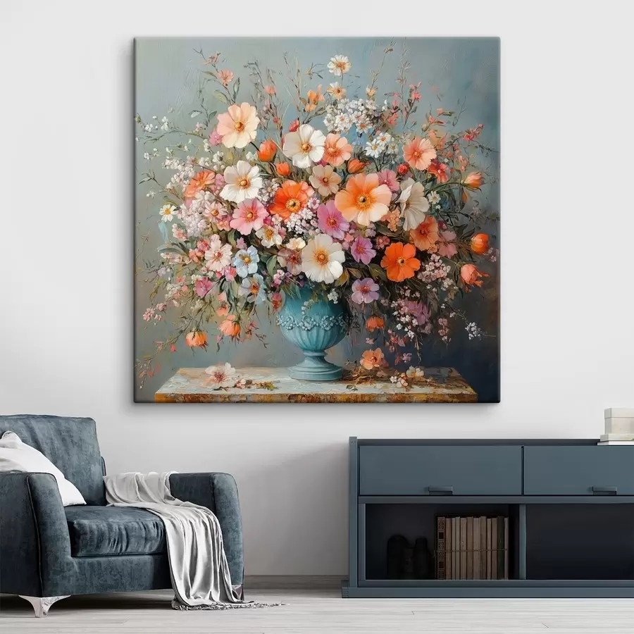 carta da parati fiori di campo luminosi in un vaso nr. s42022