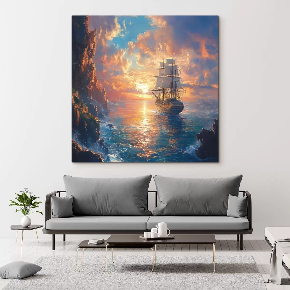 carta da parati nave sul mare nr. s42024