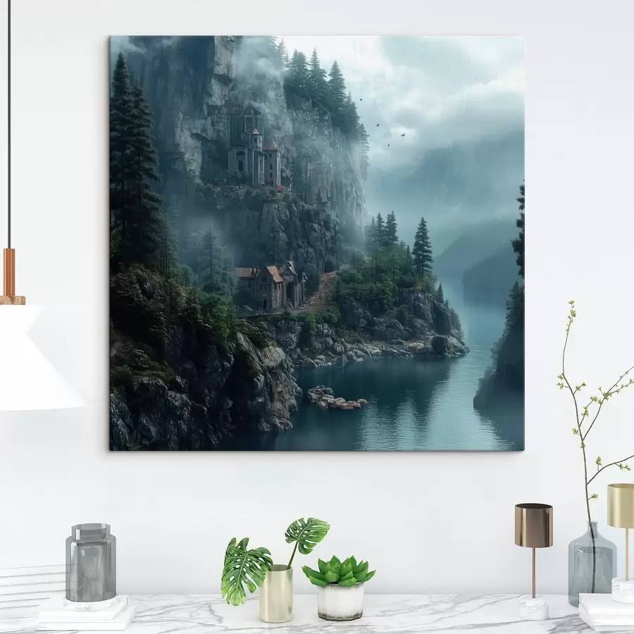 carta da parati montagne e lago nr. s42027