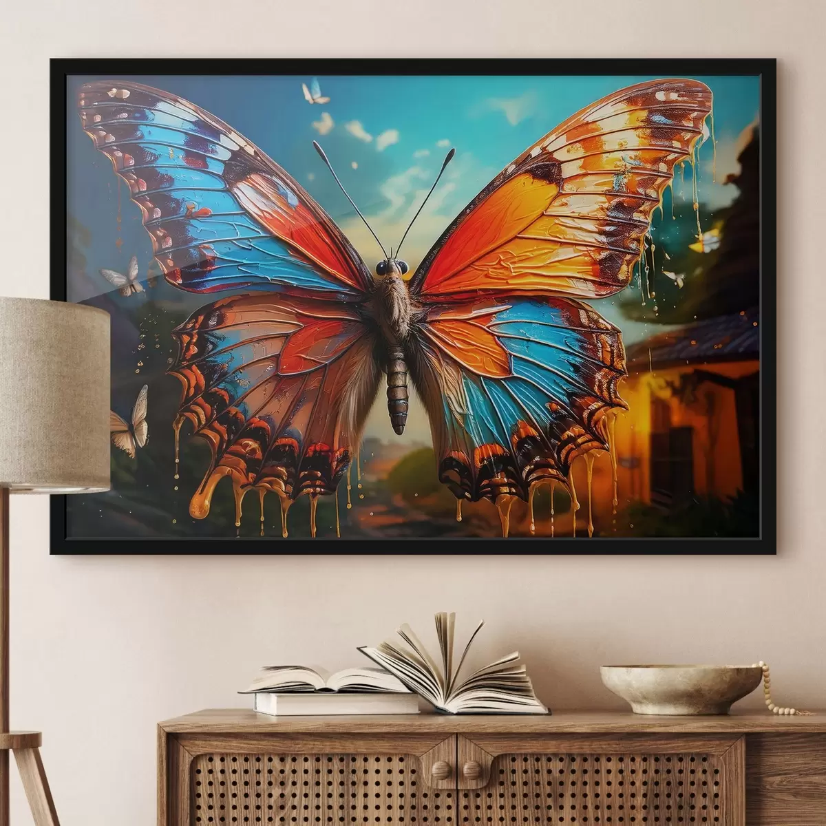 Poster grande farfalla luminosa f41996