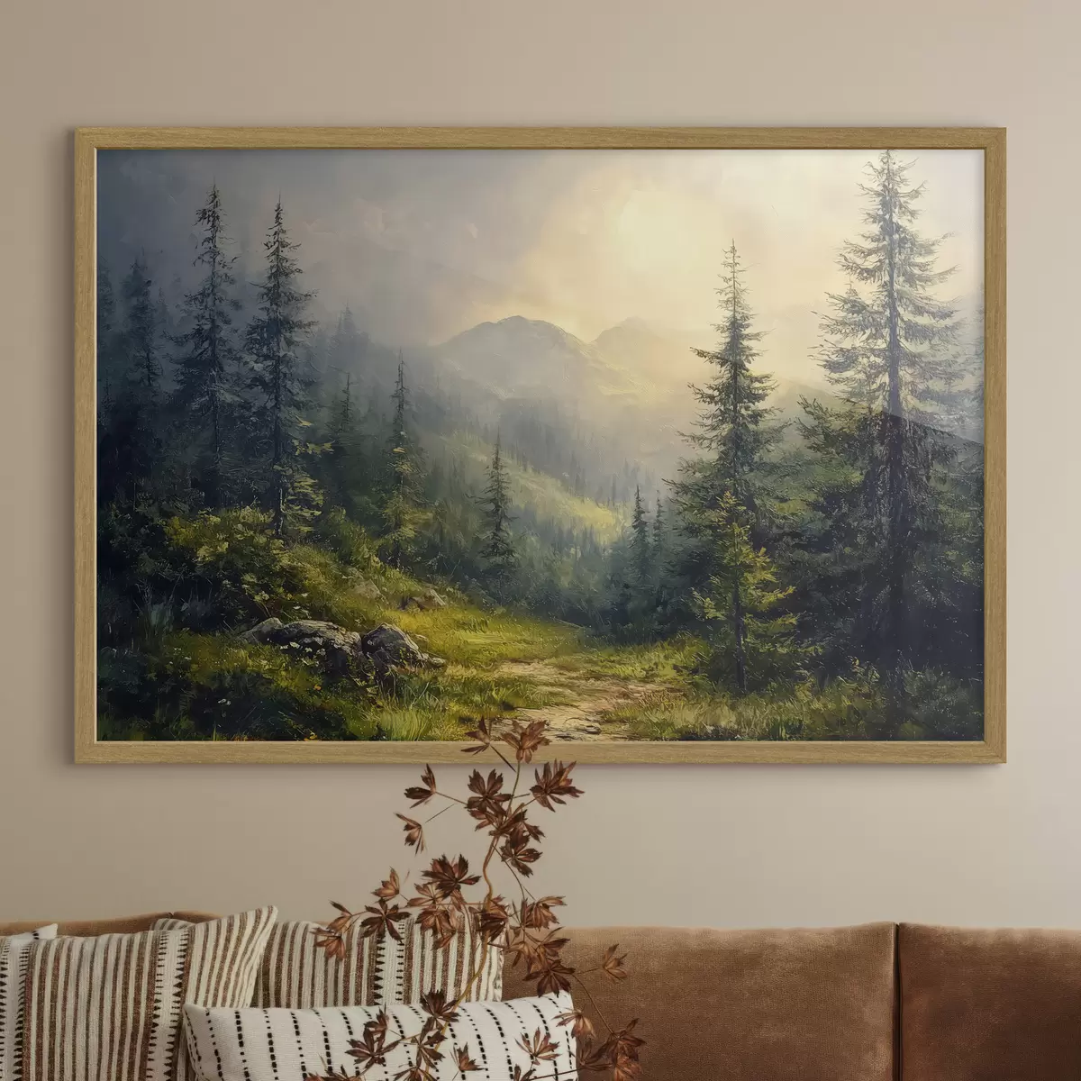 Poster Valle boscosa f42019