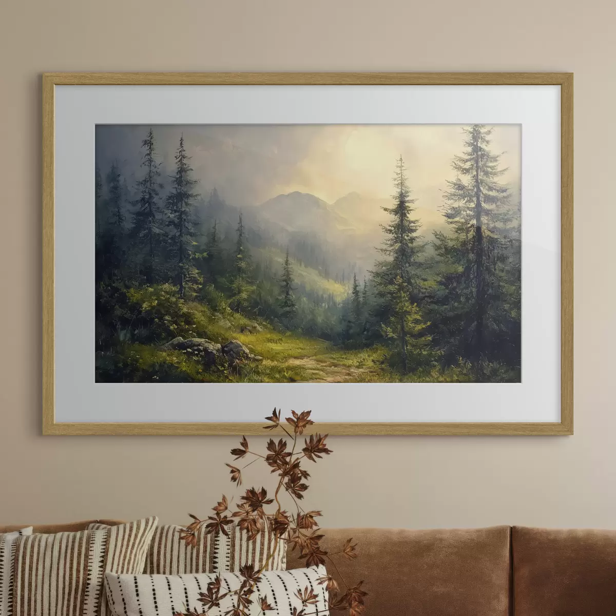 Poster Valle boscosa f42019