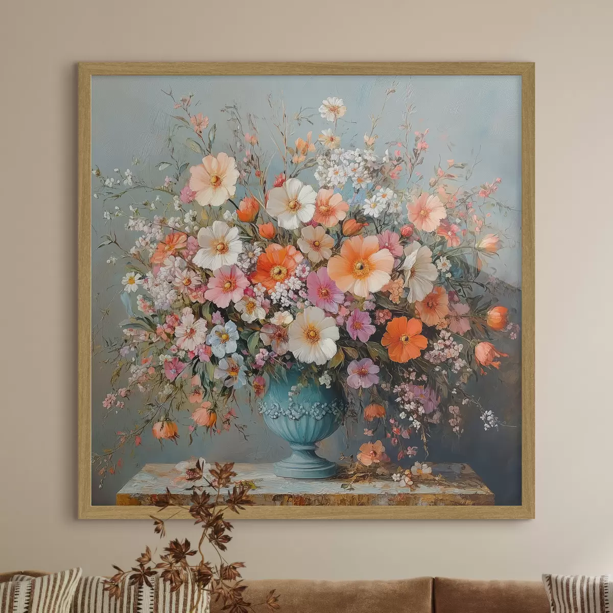 Poster fiori di campo luminosi in un vaso f42022