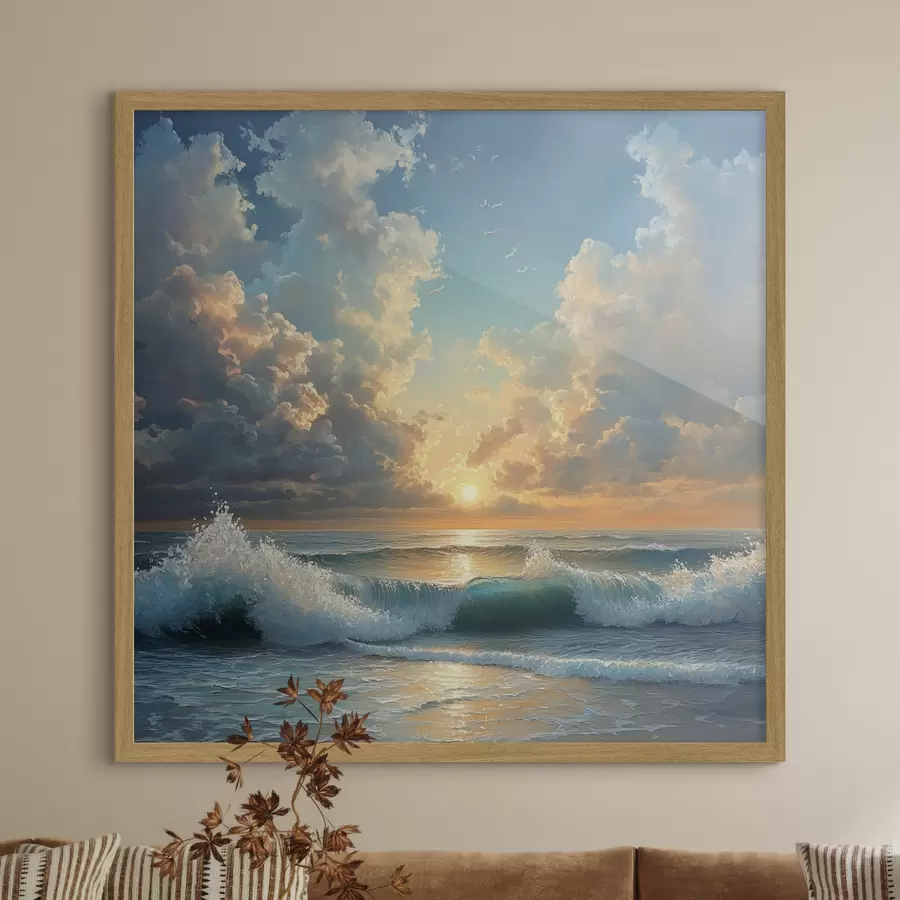carta da parati mare all'alba nr. f42025