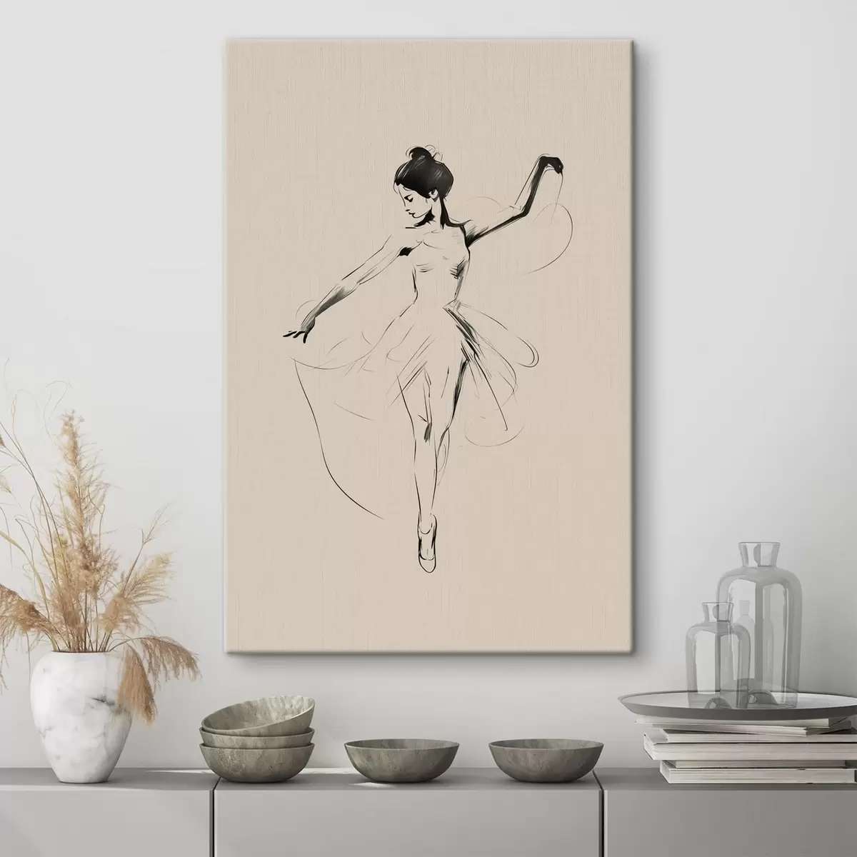 carta da parati Ragazza che balla minimalismo nr. s42029