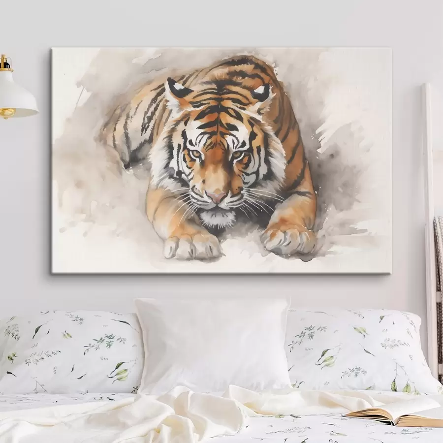 carta da parati Acquerello imitazione tigre nr. s42037