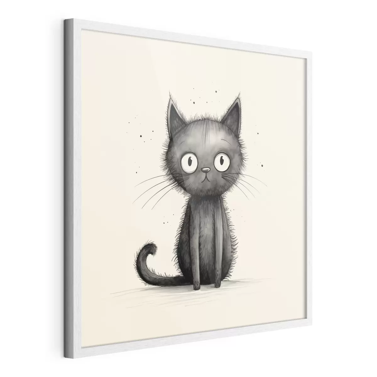 Poster Gatto nero minimalista f42033