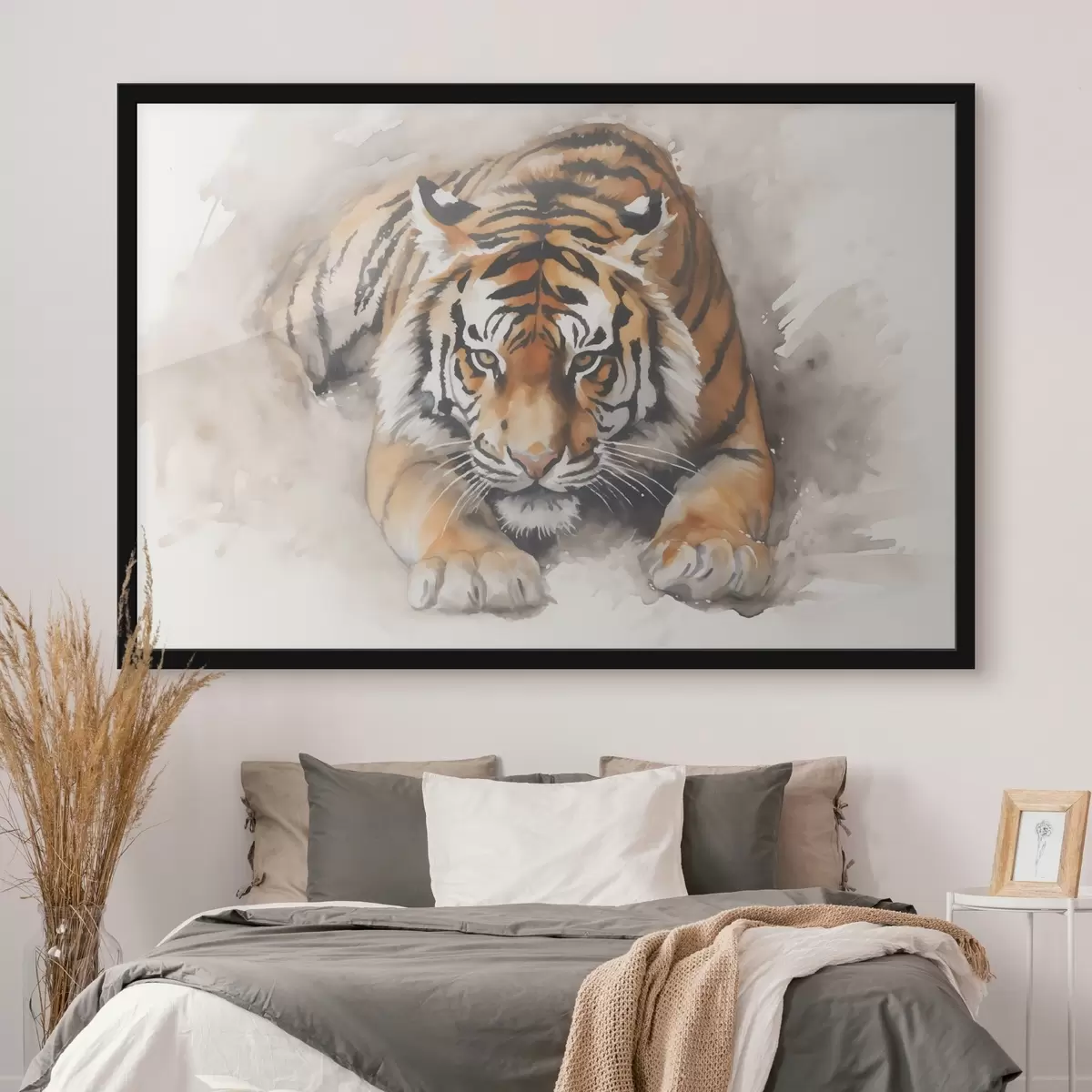 Poster Acquerello imitazione tigre f42037