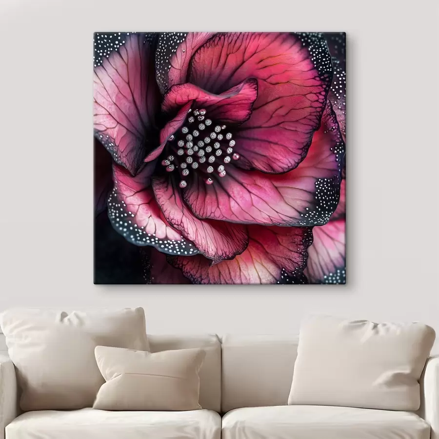 carta da parati Una lussuosa begonia dalle tonalità rosse e rosa nr. s41977