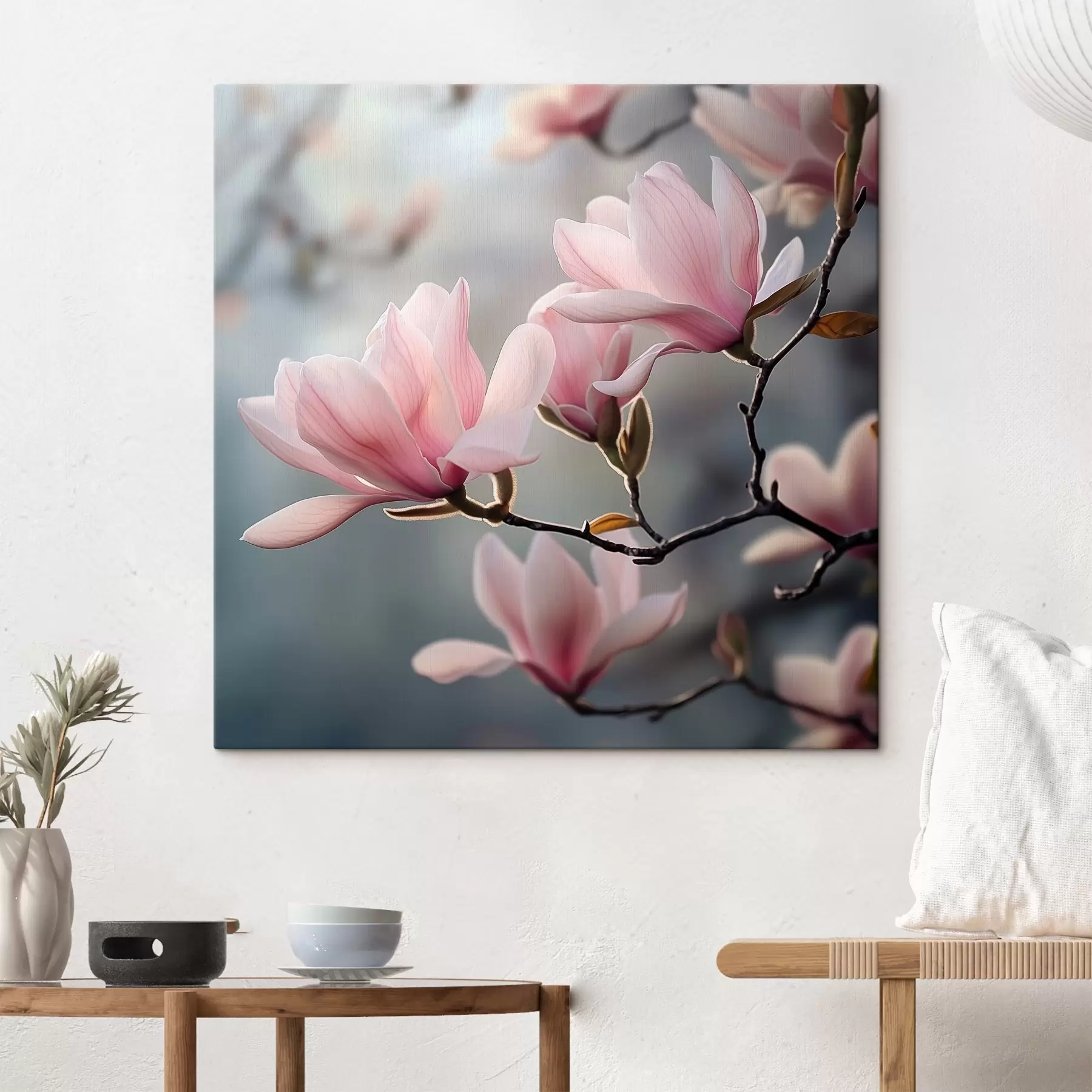 carta da parati Fiori di magnolia su un ramo nr. s42042