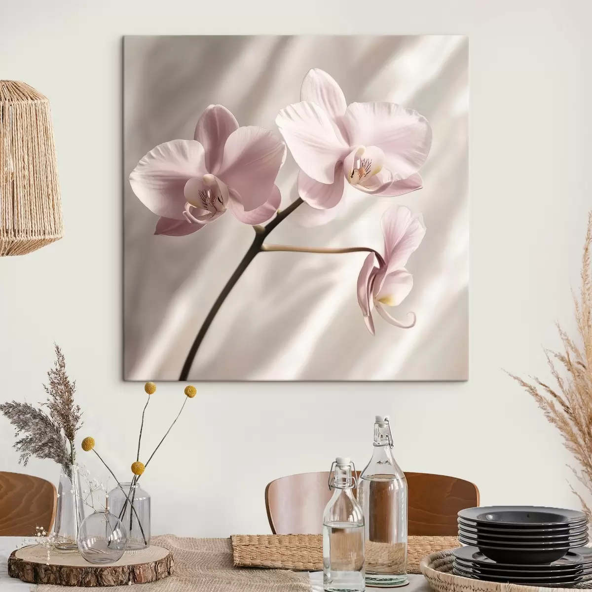 carta da parati Un delicato ramo di orchidea rosa nr. s42045