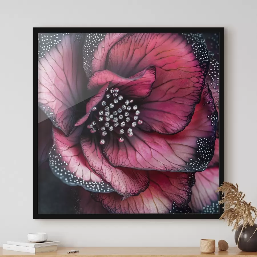 carta da parati Una lussuosa begonia dalle tonalità rosse e rosa nr. f41977