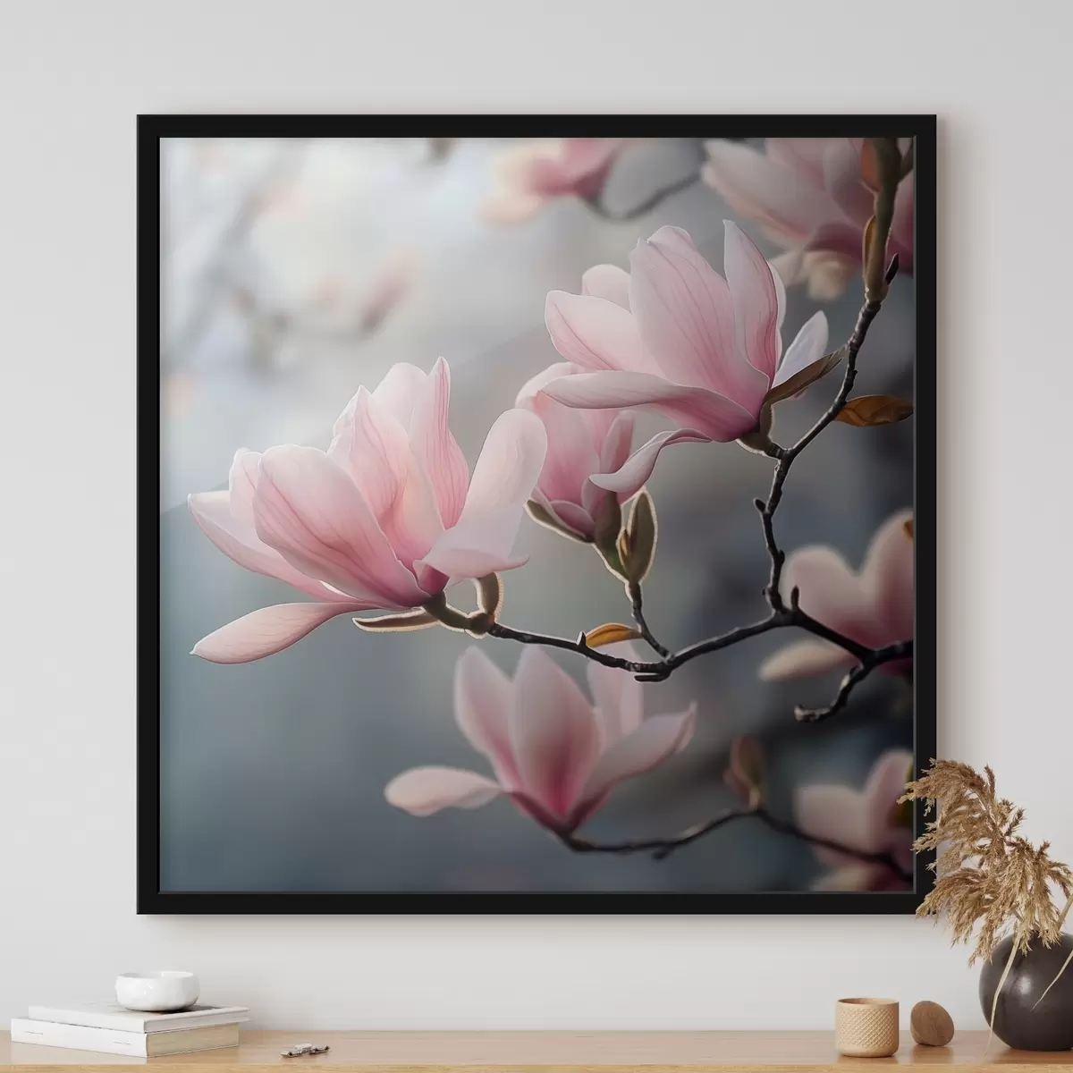 Poster Fiori di magnolia su un ramo f42042