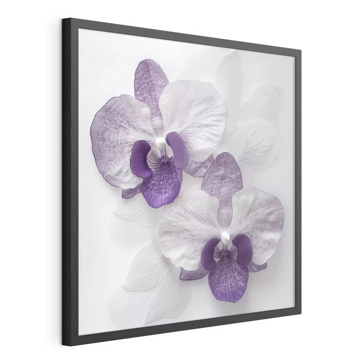 Poster Eleganti orchidee viola dalla texture delicata f42043