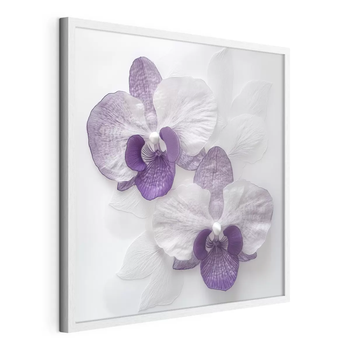 Poster Eleganti orchidee viola dalla texture delicata f42043