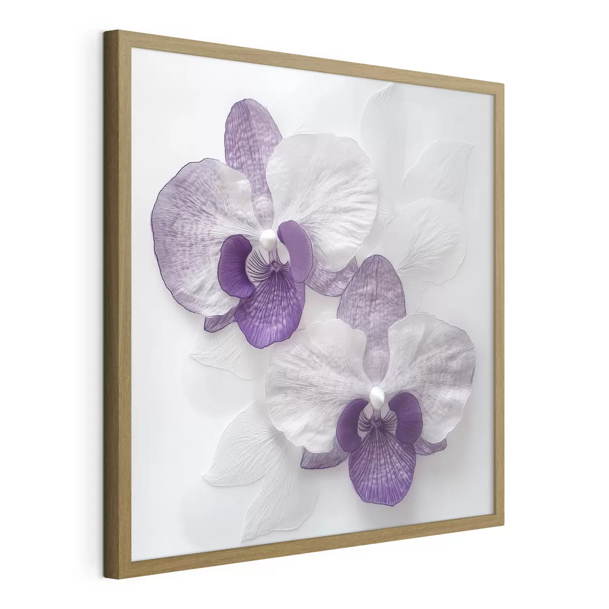 Poster Eleganti orchidee viola dalla texture delicata f42043