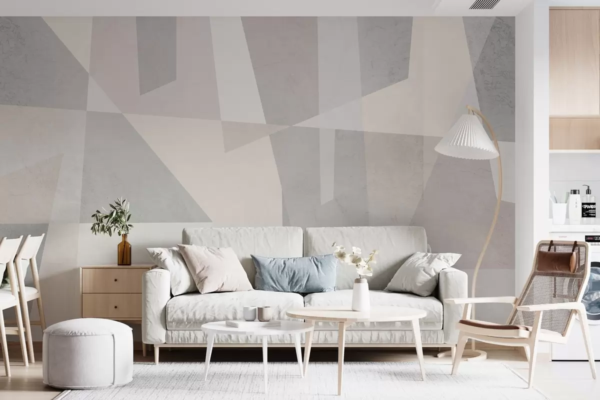 carta da parati geometria moderna e strutturata  nr. w02445