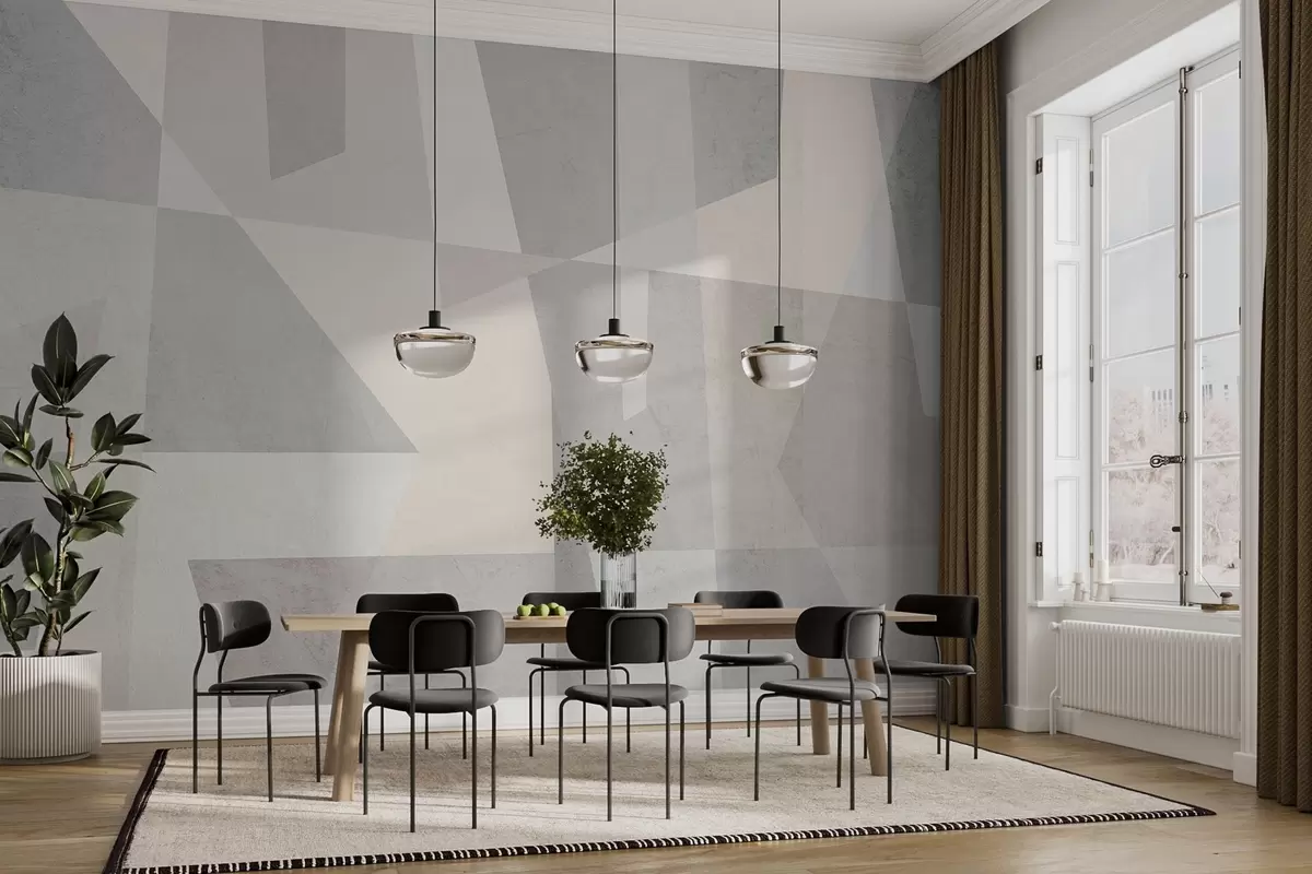 carta da parati geometria moderna e strutturata  nr. w02445