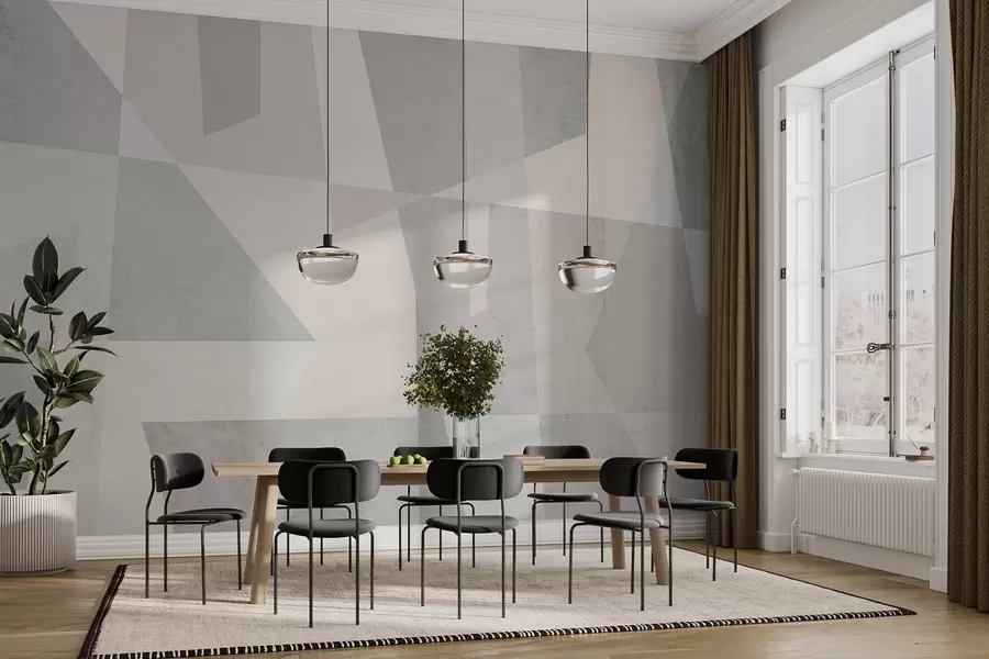 carta da parati geometria moderna e strutturata  nr. w02445