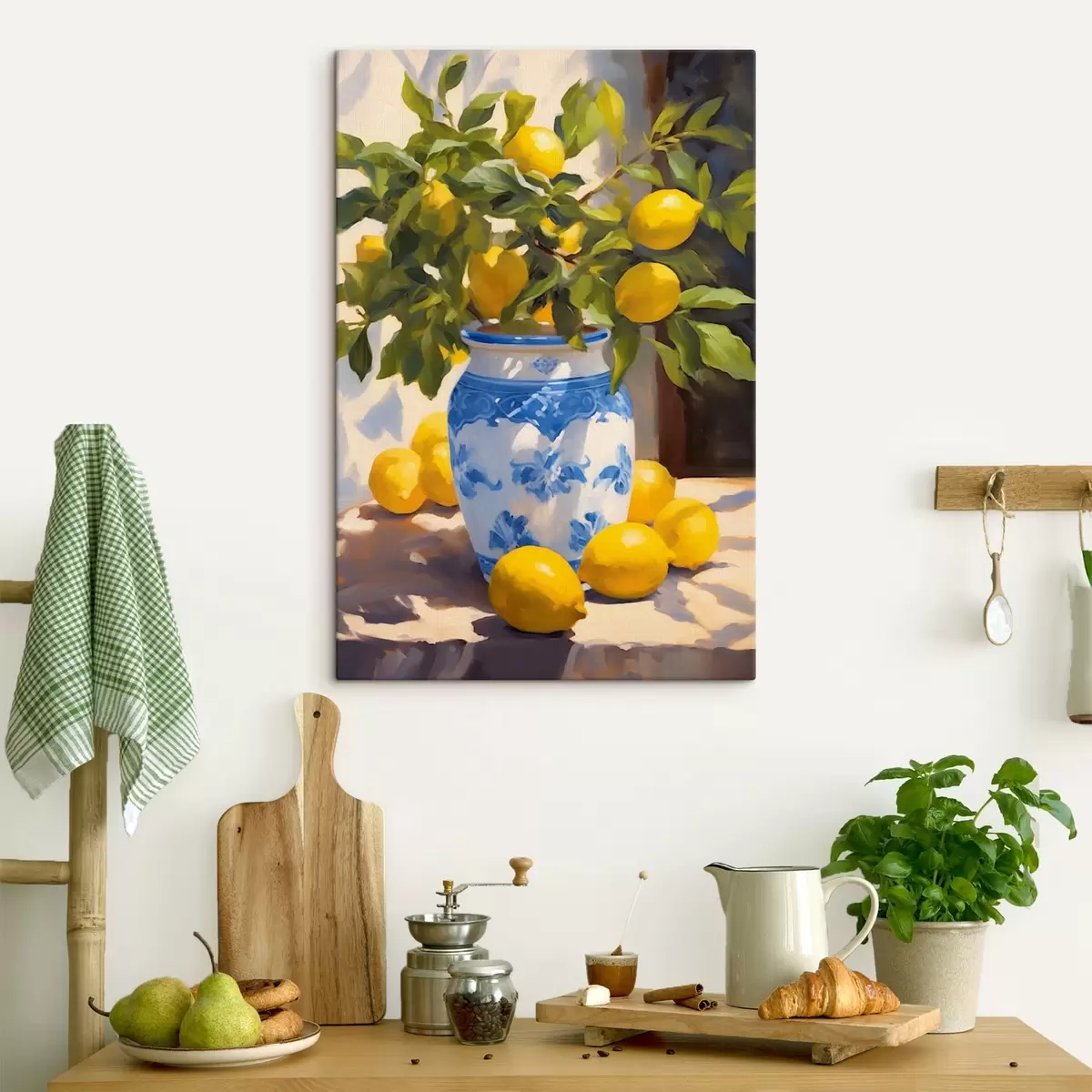 carta da parati Vaso e limoni nr. s41790