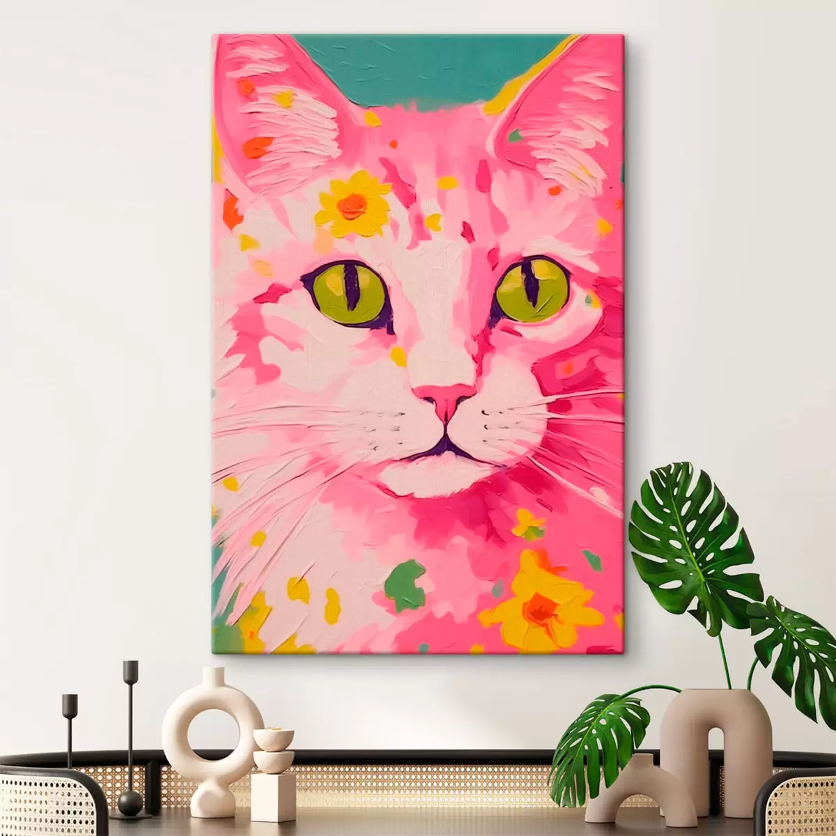 carta da parati Gatto rosa nr. s41792