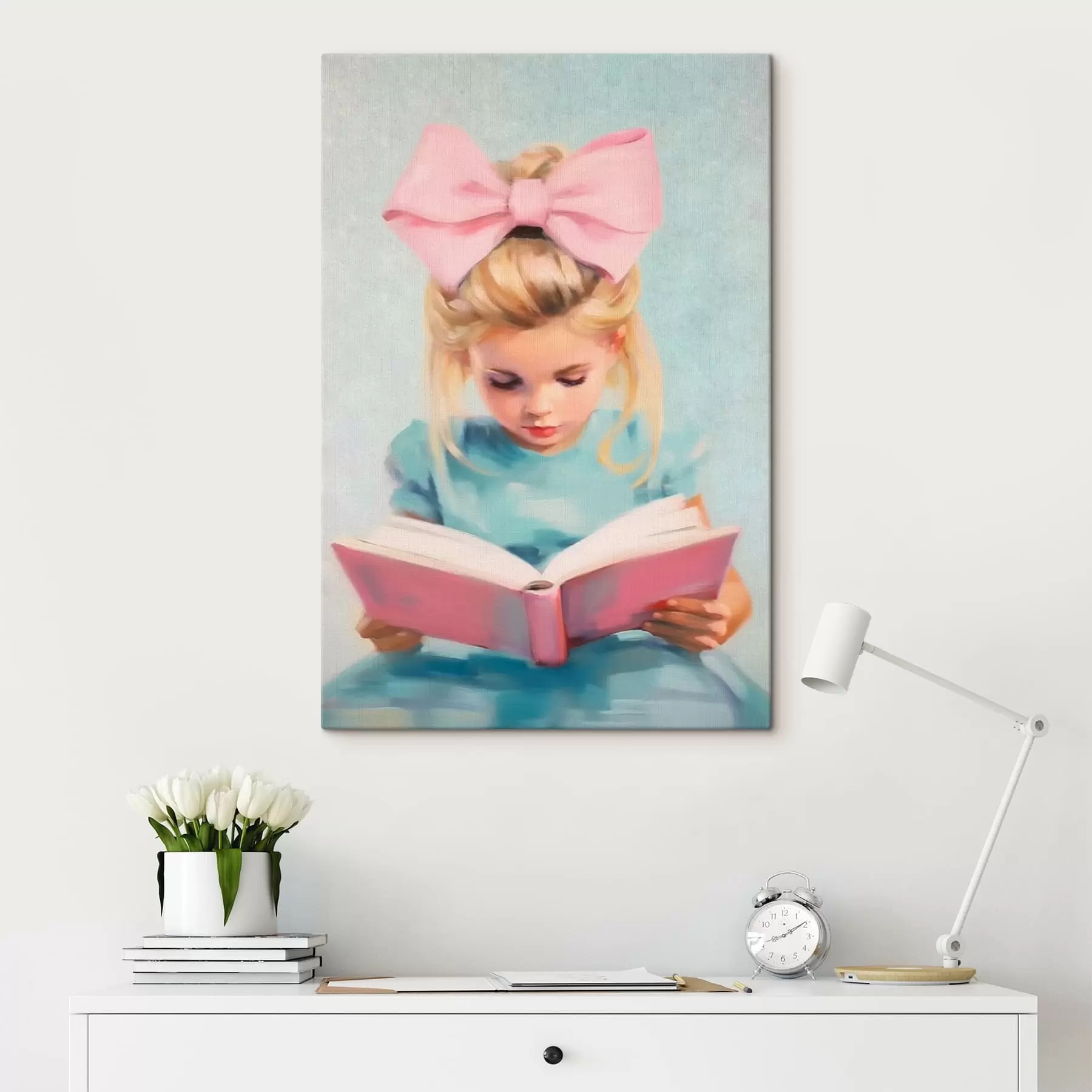 Quadro Una bambina e un libro nr. s41800