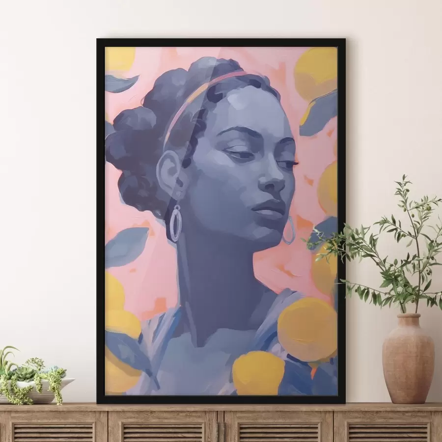 carta da parati Ragazza e limoni nr. f41789