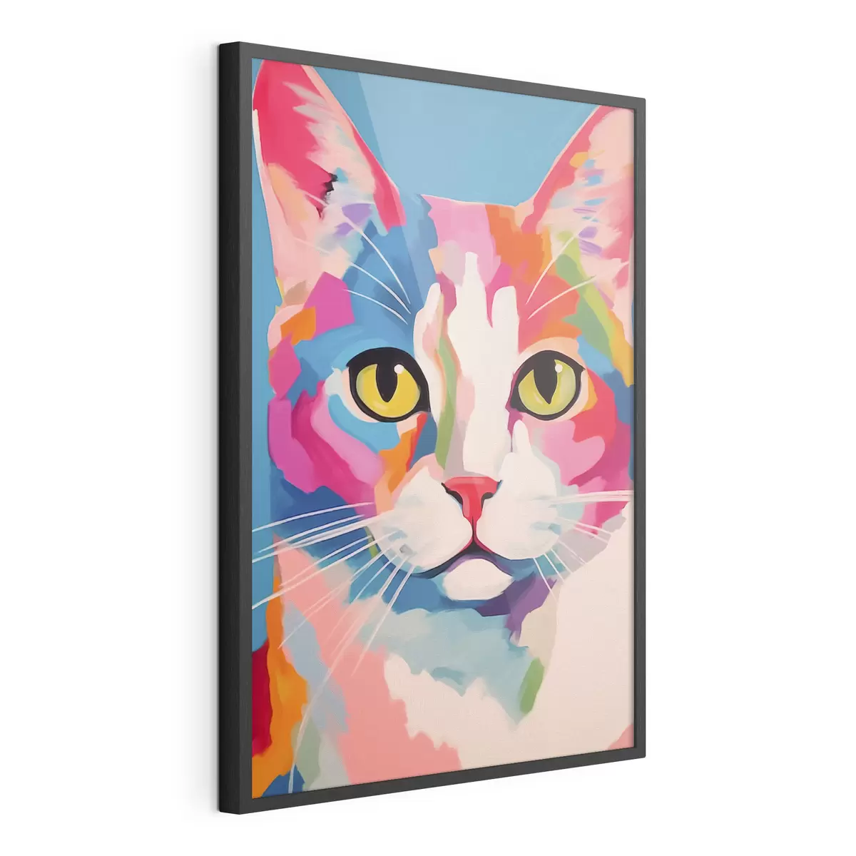Poster Gatto colorato f41793