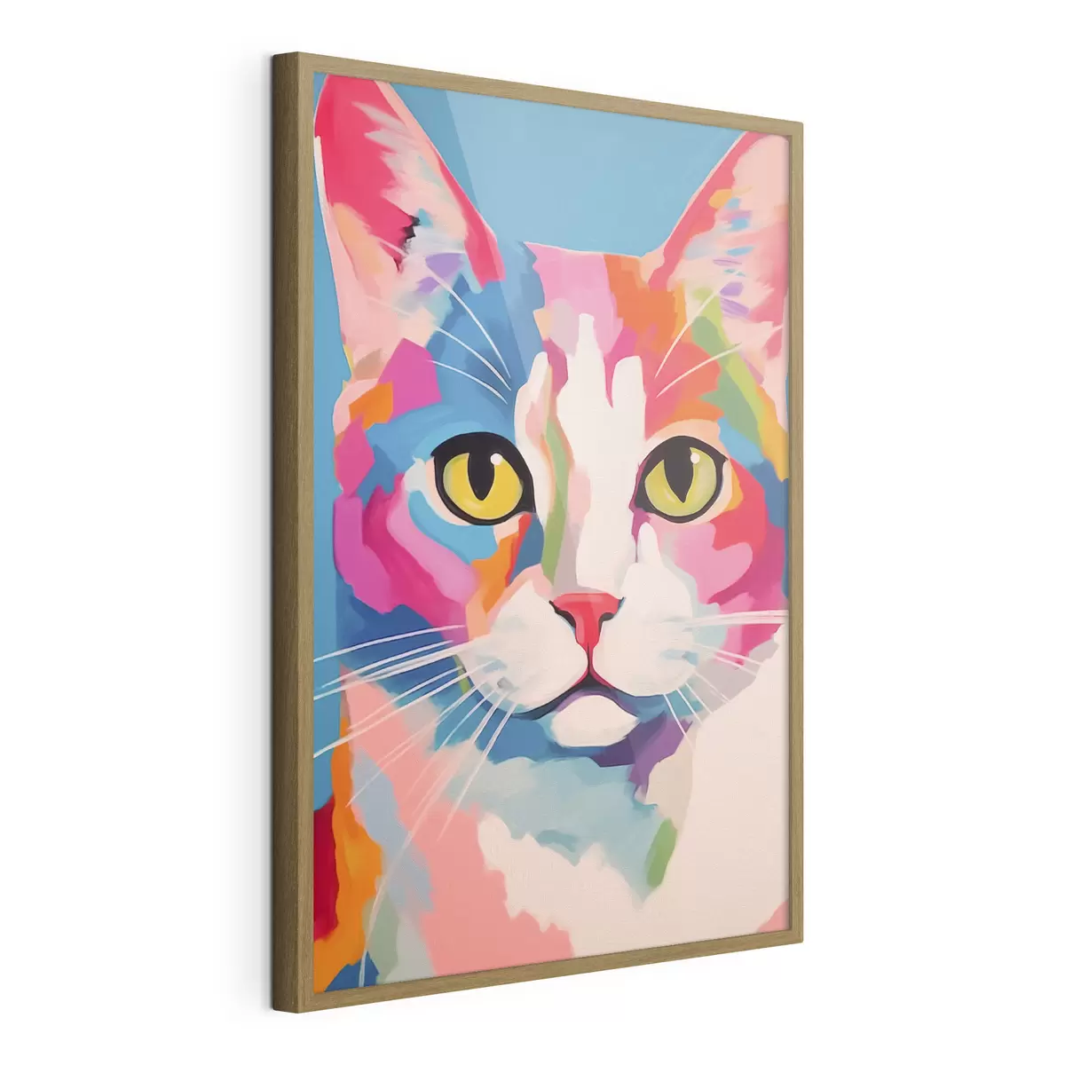 Poster Gatto colorato f41793