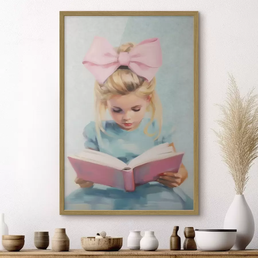 carta da parati Una bambina e un libro nr. f41800